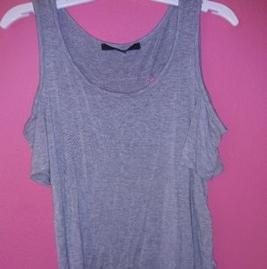 Gray off the shoulder